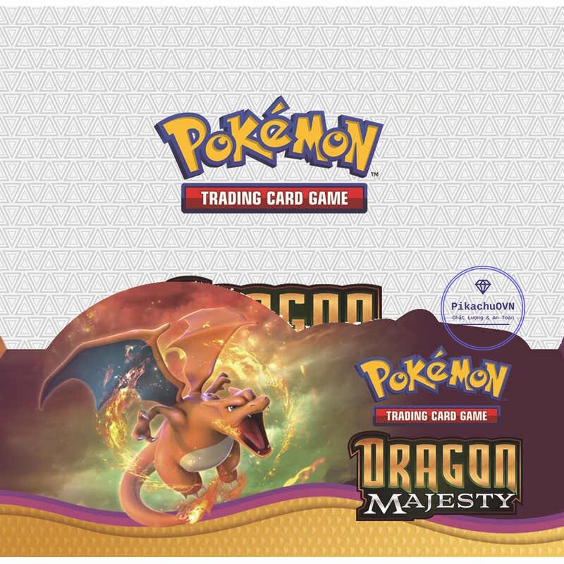 Bộ Thẻ Bài Pokemon TCG 324 Card Trading Game Dragon Majesty Sưu Tập Đẹp Đọc Đáo