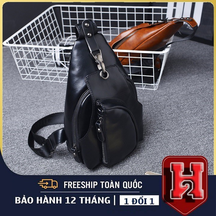 {Rẻ Nhất Shopee}📌Túi Đeo Chéo, Đeo Ngực Nam Nữ Nhiều Ngăn📌Chất Liệu Da PU Cao Cấp & Thời Trang_Cross Bag