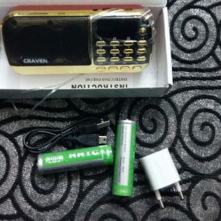 LOA USB .THẺ NHỚ. FM CRAVEN CR-865