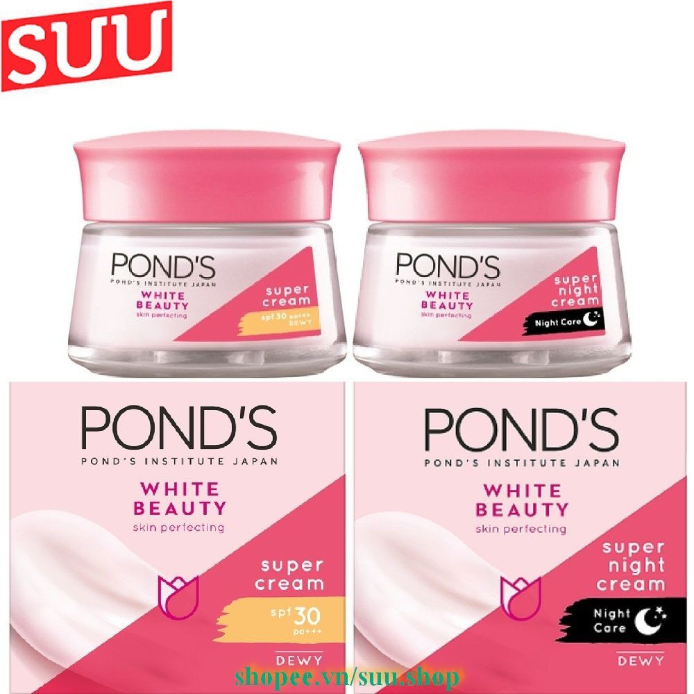 Kem Dưỡng Da Trắng Hồng Rạng Rỡ Ponds White Beauty 30g, suu.shop cam kết 100% chính hãng