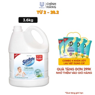 Chai nước lau sàn SUNLIGHT Thiên Nhiên dịu nhẹ Chiết xuất Tre & Lô Hội