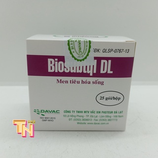 Men tiêu hoá biosubtyl dl - hộp 25 gói