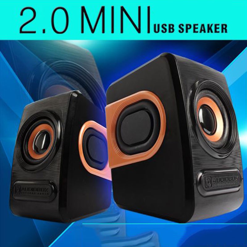 Bộ 2 Loa Nghe Nhạc Máy Vi Tính Stereo Mini Q3 Để Bàn Âm Thanh Siêu Trầm Hỗ Trợ USB 2.0 Dùng Cho Điện