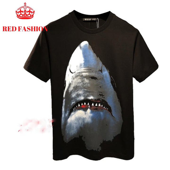 Áo phông thể thao nam cá mập, Áo thun tay ngắn không cổ chất lượng RedFashion AP22