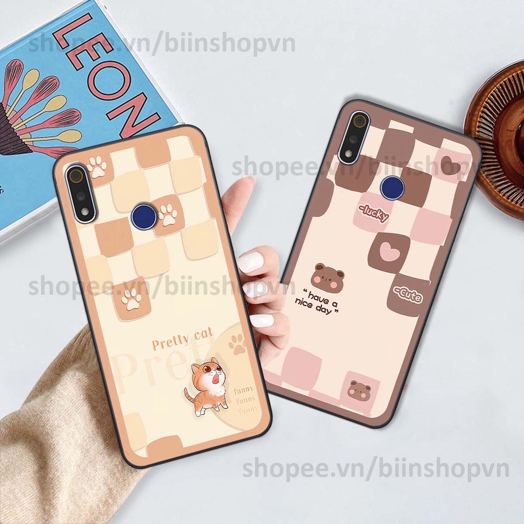 Ốp Realme 3 / 3 Pro caro trái tim nhiều màu sắc, đầy cá tính, khẳng định phong cách