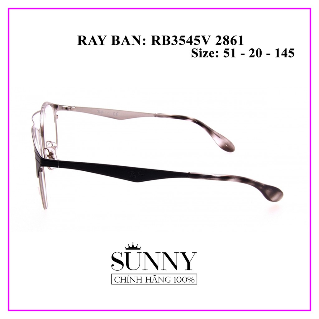 Gọng kính Rayban RB3545 2861 - sp chính hãng kèm tem chống hàng giả của bộ công an, thiết kế dễ đeo bảo vệ mắt