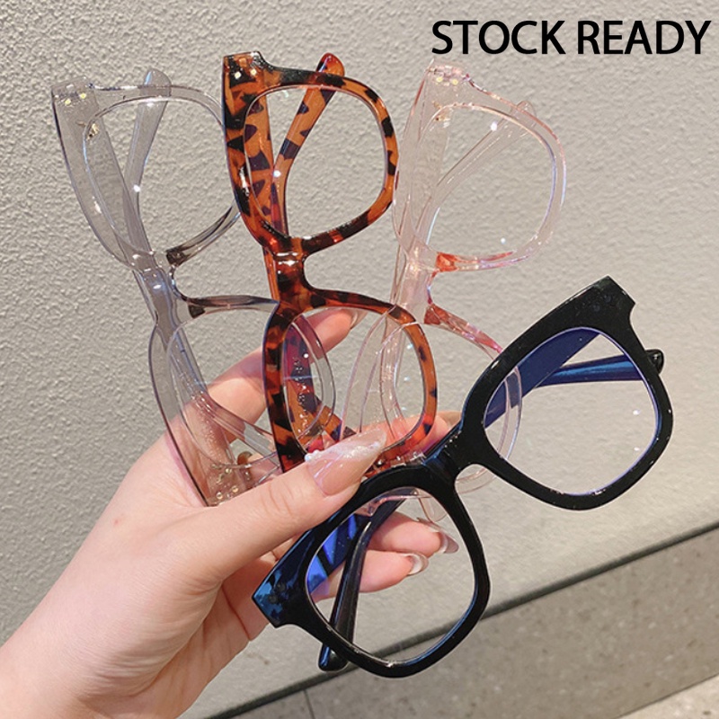 Mắt kính gọng vuông nhỏ chống tia sáng xanh phong cách Hàn Quốc cổ điển dành cho nam nữ