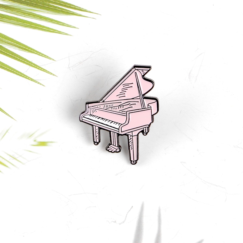 Ghim Cài Áo Hình Đàn Piano Hoạt Hình Dễ Thương