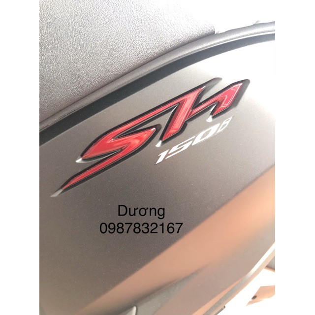 Tem Chữ SH đỏ phiên bản 2019 Đen Mờ Chính Hãng Honda