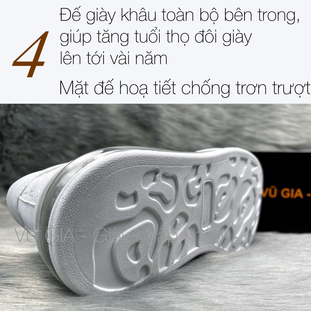 Giày thế thao nam nhập khẩu chính hãng VŨ GIA trẻ trung Đế đệm khí họa tiết vân cá sấu Q05