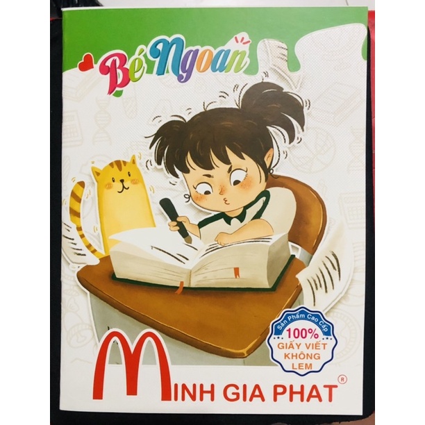 Combo 10 quyển tập bìa hình 3D đlg-100 MGP(tập không lem)