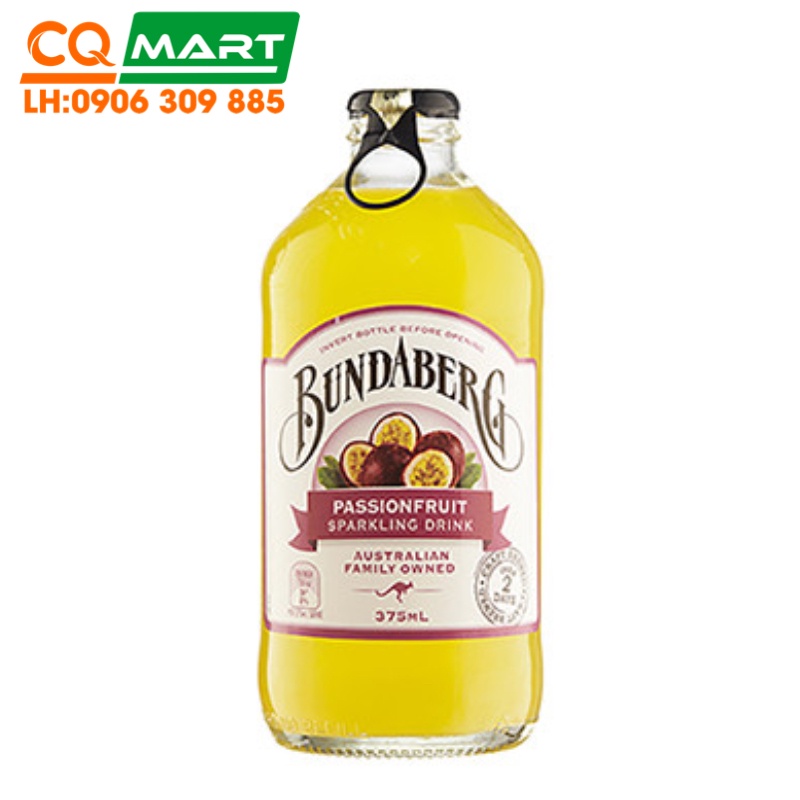 (date 21/11/2022) Nước Trái Cây Bundaberg Vị Chanh Dây Chai 375ml