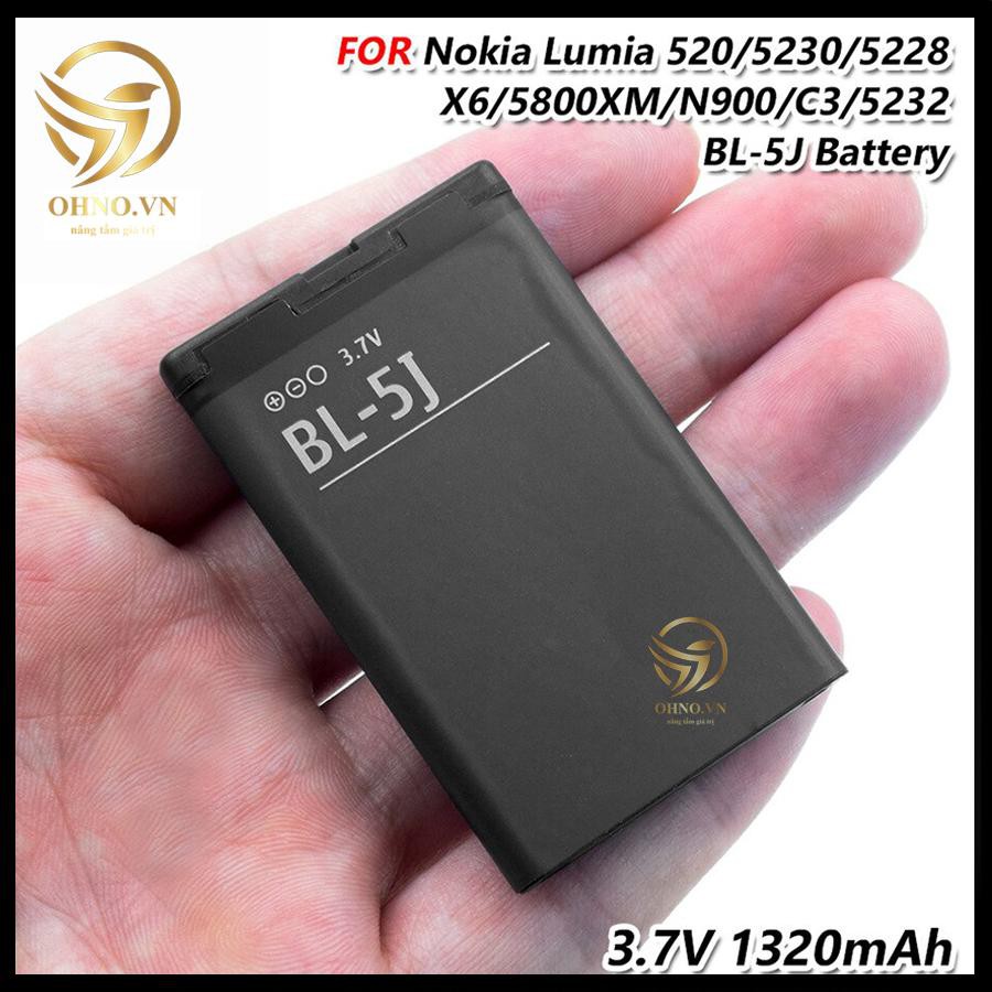 Pin Điện Thoại NOKIA BL-5J CAO CẤP - Bảo Hành 3 Tháng - OHNO