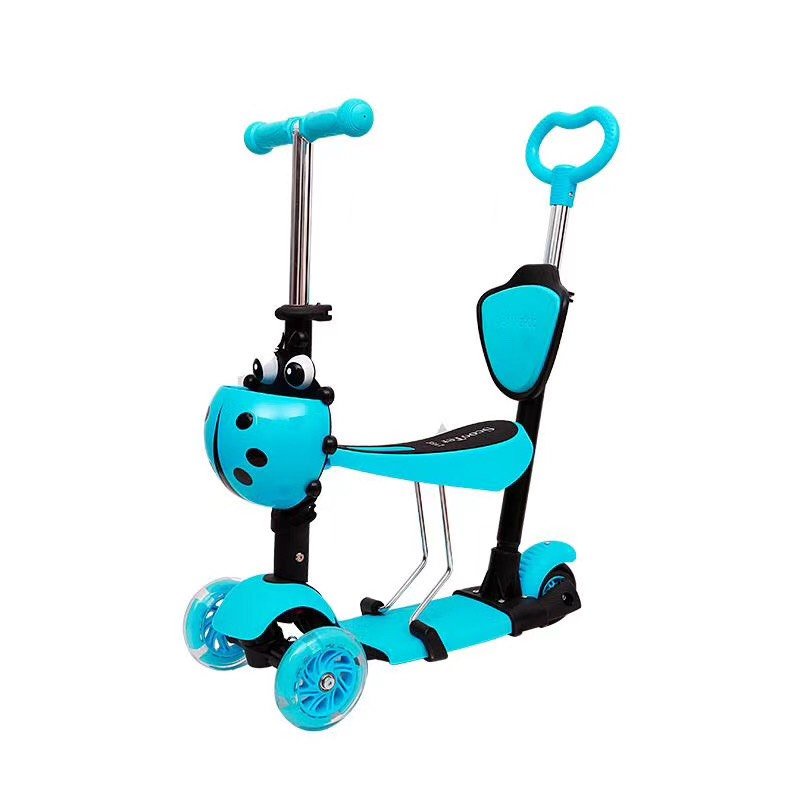 Xe trượt Scooter 3 in 1 kiểu dáng bọ rùa cho bé từ 1 tuổi, xe chòi chân cho bé