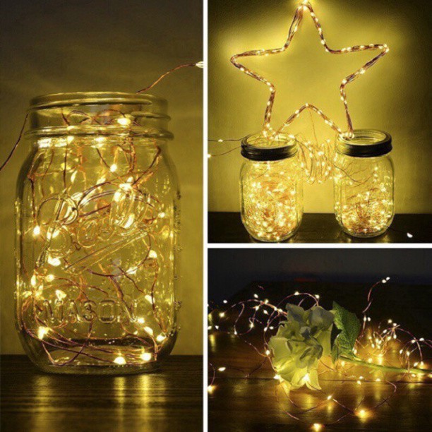 (gg2) P Dây đèn Led đom đóm 3 mét , đèn led fairy light trang hoàng tiệc 45 6