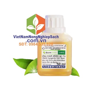 Score 250ec chai 50ml – thuốc đặc trị bệnh phấn trắng, thán thư, mốc sương, vàng lá
