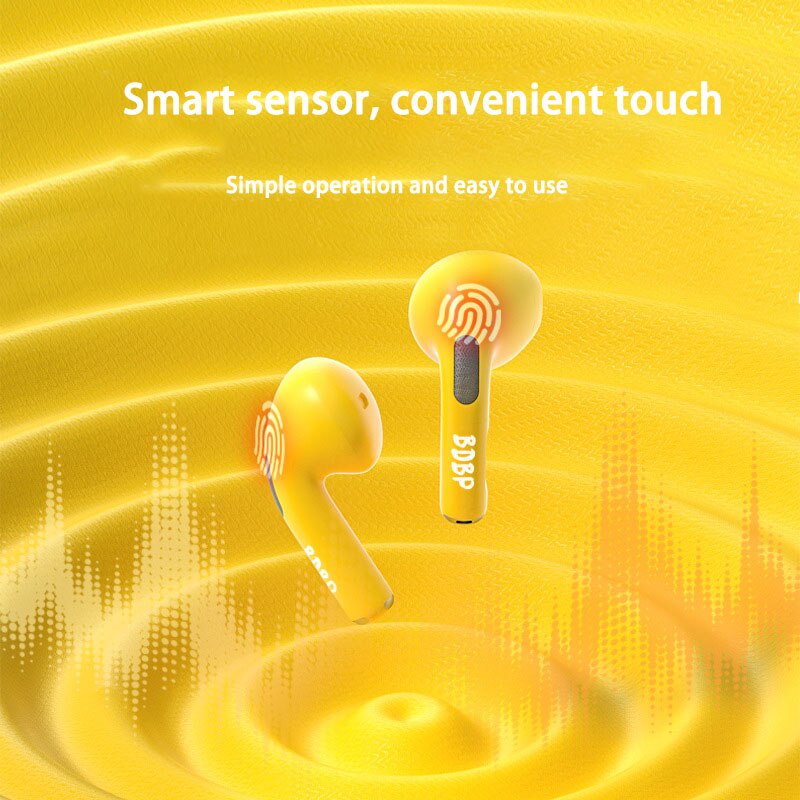 Tai Nghe Nhét Tai Không Dây Bluetooth TWS Hình Vịt Vàng Disney Đáng Yêu Kèm Mic