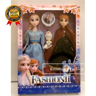 Bộ 2 búp bê hình dạng công chúa Anna Elsa phim Frozen 2 cho bé