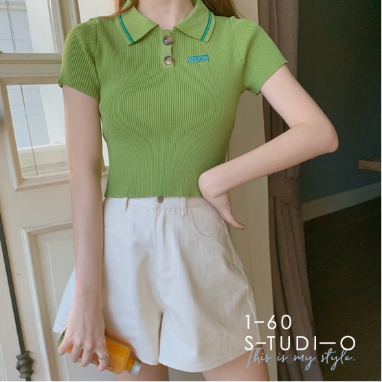 Áo thun có cổ thời trang Hàn Quốc cho nữ | BigBuy360 - bigbuy360.vn