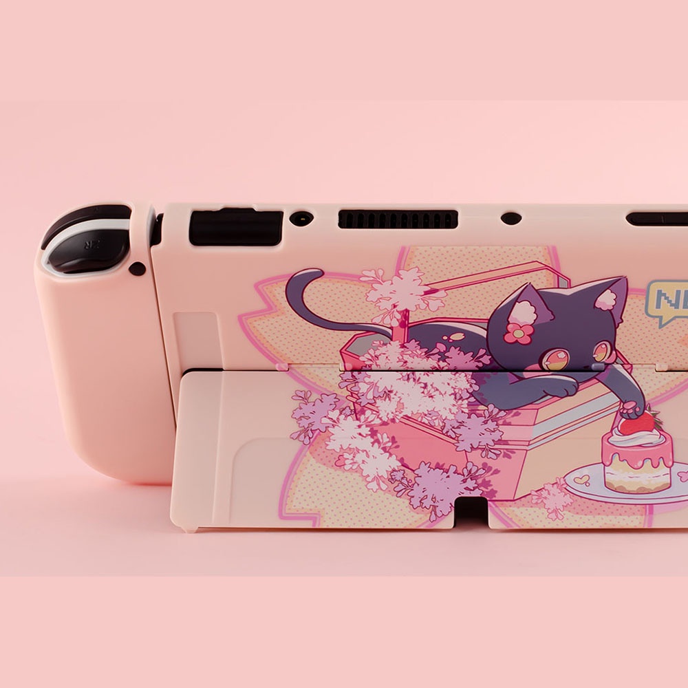 Vỏ Bảo Vệ Hộp Sạc Máy Chơi Game Switch V1 V2 / OLED Hình Mèo NEKO Dễ Thương