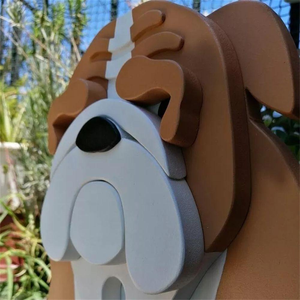 YIYU Chậu Hoa Bằng Nhựa PVC Chống Thấm Nước Hình Chú Chó Tự Dính Sức Chứa Lớn Trang Trí Sân Vườn