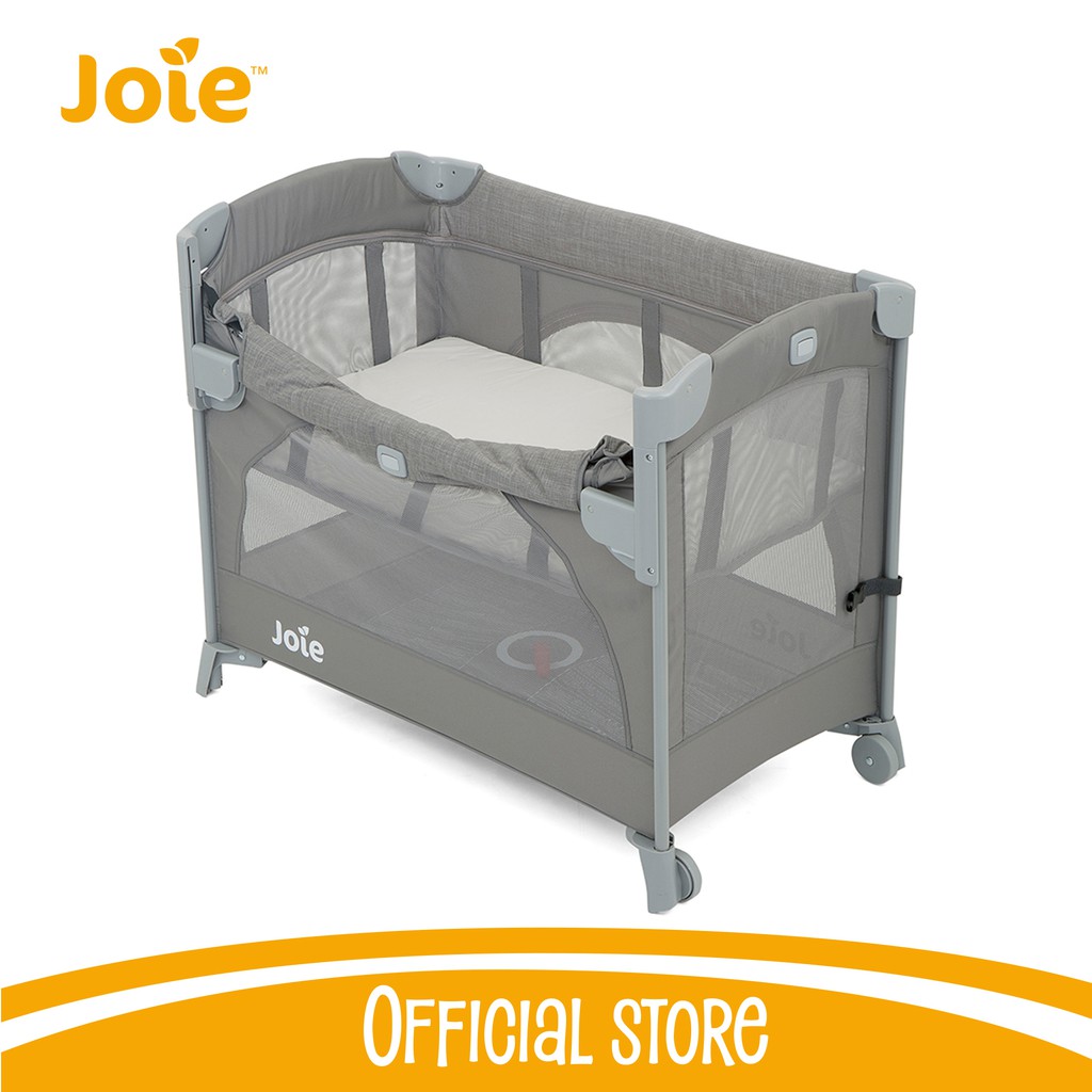 Giường cũi trẻ em Joie Kubbie Sleep Foggy Gray