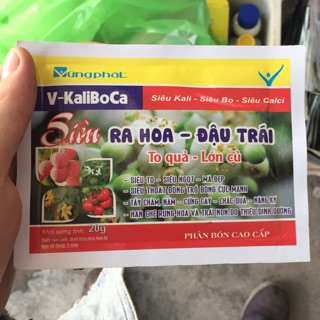 Phân bón Cao cấp V-Kaliboca Siêu ra hoa đậu quả 20g