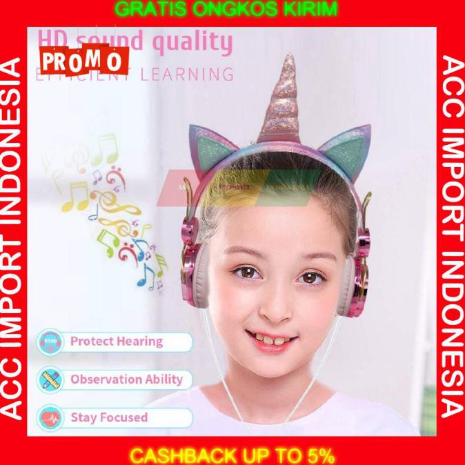 Tai Nghe Chụp Tai Hình Kỳ Lân Dễ Thương Cho Bé | BigBuy360 - bigbuy360.vn