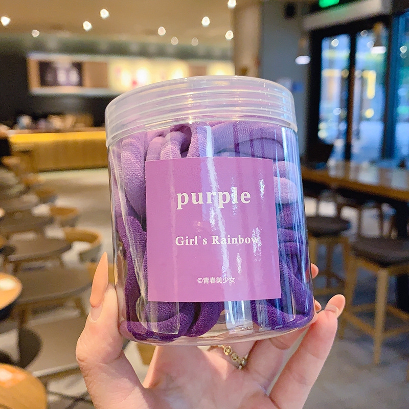 Dây Buộc Tóc Co Giãn Màu Sắc Ngọt Ngào Phong Cách Hàn Quốc