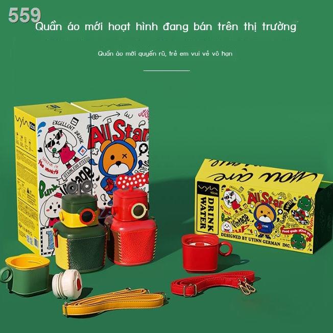 Youyin trẻ em cốc giữ nhiệt bình nước inox 316 đựng bé trai và gái sub ins niche giá trị cao