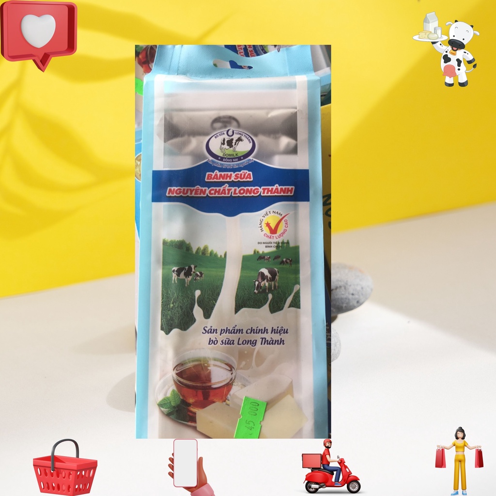 Bánh vị sữa nguyên chất Long thành Domilk 140g