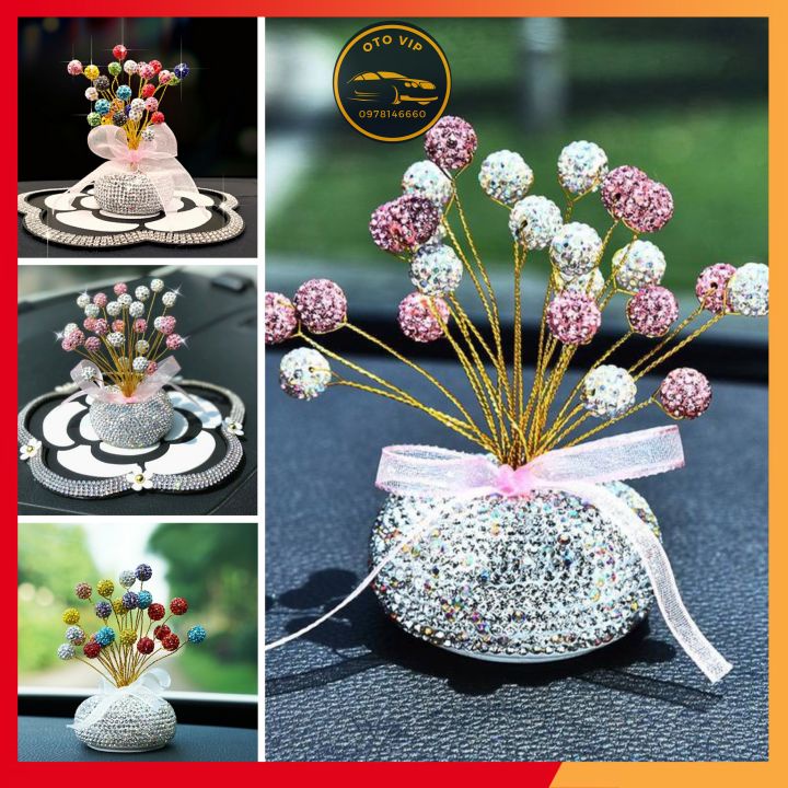 Cây tài lộc trang trí taplo xe , mix set trang trí siêu xinh tạo điểm nhấn cho xế yêu mang lại sự tươi mới và bình an