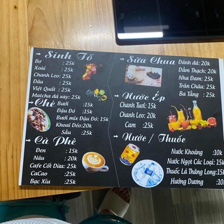 Menu màu cao cấp ép Plastic 150mic