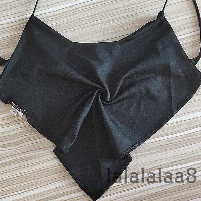 Áo Crop Top Hai Dây Màu Trơn Thời Trang Mùa Hè Cho Nữ La8-YS