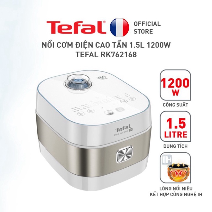 Nồi cơm điện tử Tefal RK762168 - 1.5L, 1200W - Hàng Chính Hãng