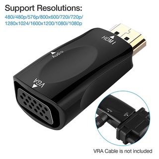 Đầu Chuyển Đổi HDMI Sang VGA Hỗ Trợ 1080P HDTV