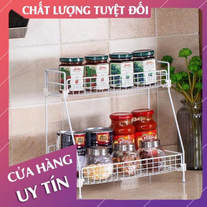 [Hàng loại 1] Kệ inox 2 tầng nhà tắm, kệ inox tĩnh điện đựng gia vị, mỹ phẩm treo tường, giá để đồ đa năng  - LanChiMart