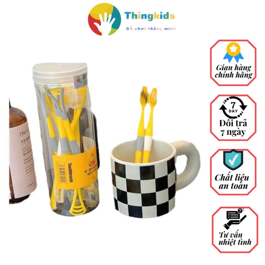 [Lông Siêu Mềm] Bàn Chải Đánh Răng Lông Mềm Mịn Dành Cho Răng Nhạy Cảm Răng Ê Buốt - Thingkids