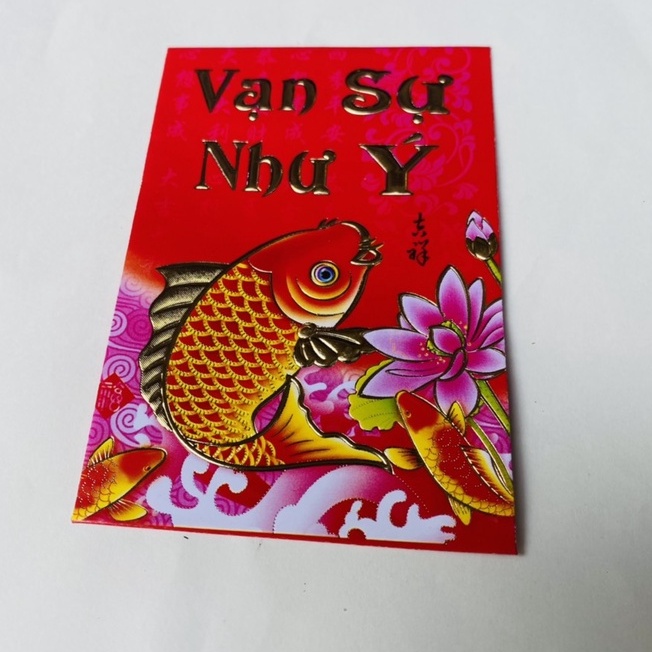 Set 5 Bao lì xì kích thước nhỏ, chữ chúc tốt đẹp Tết 2021 - VPP Halu