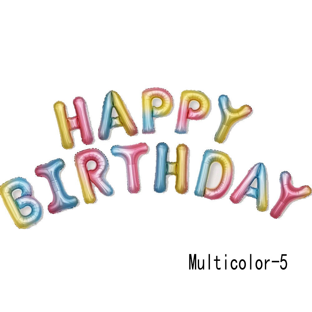 Bộ 13 quả bong bóng hình chữ Happy Birthday trang trí tiệc