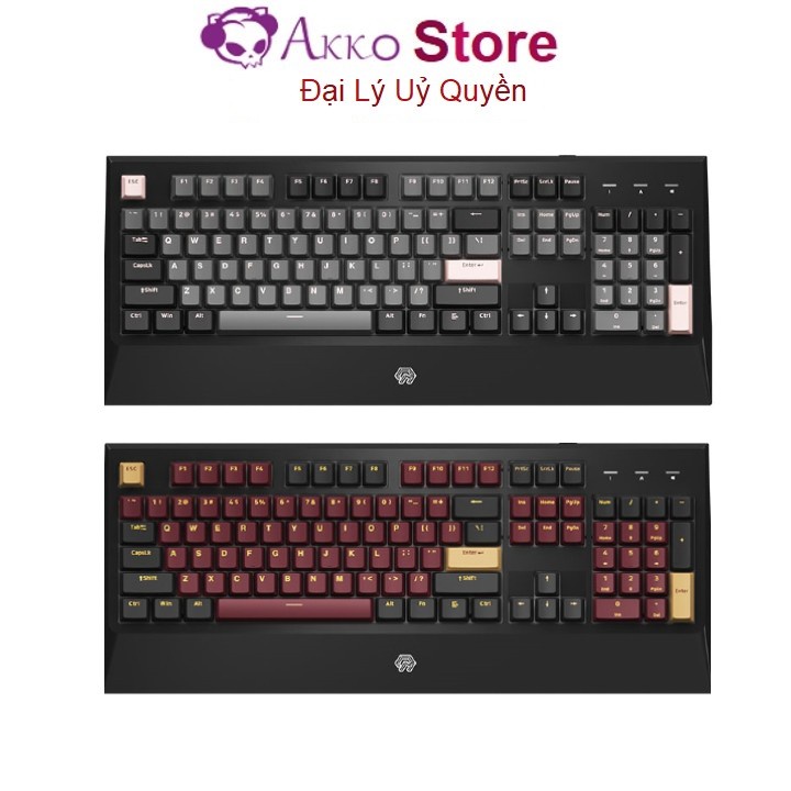 Bàn phím cơ AKKO MOJIKE GK1 Black Pink / RED (Akko Pink / Orange switch v2  LED trắng )