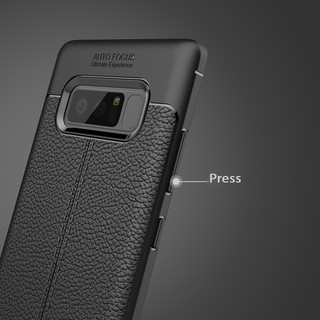 Ốp lưng dẻo cho Galaxy Note 8 vân giả da Auto Focus