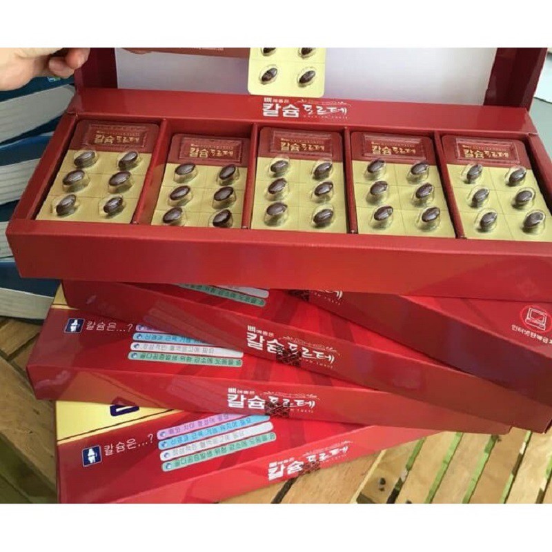 [ Trợ Giá ] Viên Uống Bổ Sung Canxi Hanmi Hàn Quốc, Hộp Đỏ 120 Viên, Giúp Xương Răng Chắc Khỏe, Phát Triển Chiều Cao Tốt