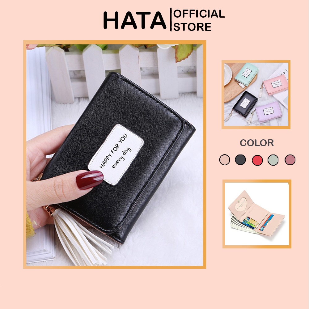 Bóp Ví Nữ Cầm Tay HAPPY FOR YOU EVERY DAY V211 Nhỏ Gọn Cực Đẹp