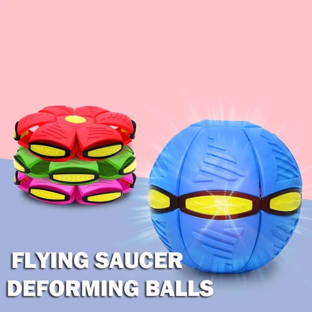 Đồ chơi quả bóng UFO MMULCK phẳng tròn có đèn LED phát sáng giải tỏa căng thẳng hiệu quả