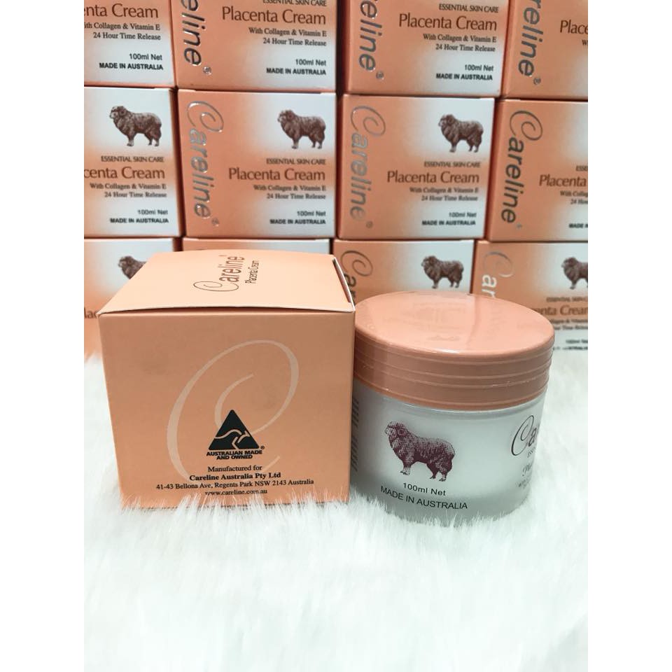 (100ml) Kem dưỡng da nhau thai cừu Careline Úc - Careline Placenta Cream With Collagen & Vitamin E