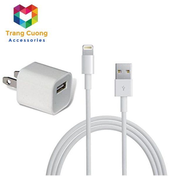 [FREESHIP] Bộ Sạc IPhone X Chính Hãng (sạc nhanh cho các dòng IP 5 trở lên)