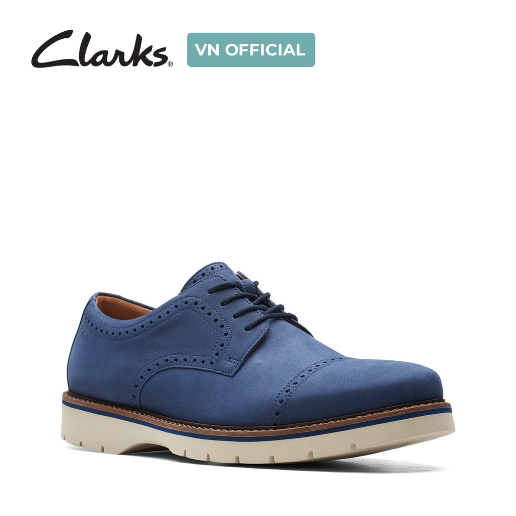 Giày thể thao nam CLARKS Bayhill Cap màu xanh