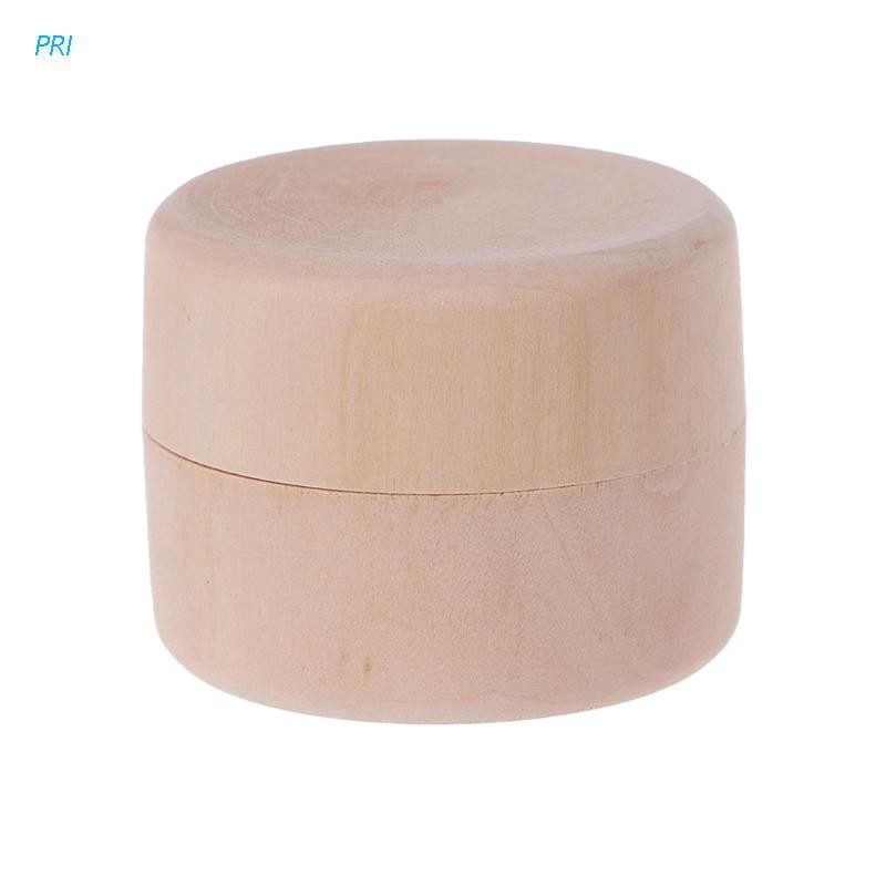 Hộp lưu trữ bằng gỗ tròn nhỏ đựng đồ trang sức thủ công xà phòng