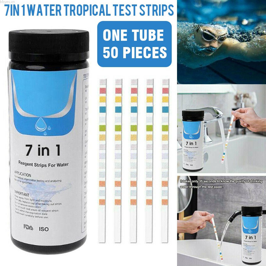 Ống kiểm tra độ PH trong nước hồ cá 7 trong 1
